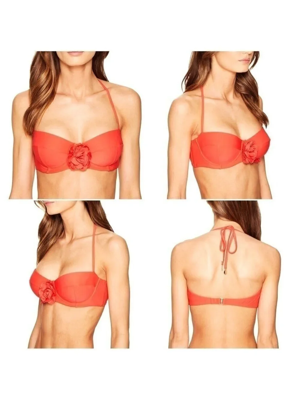 Kate Spade Floral Accent Bikini Top